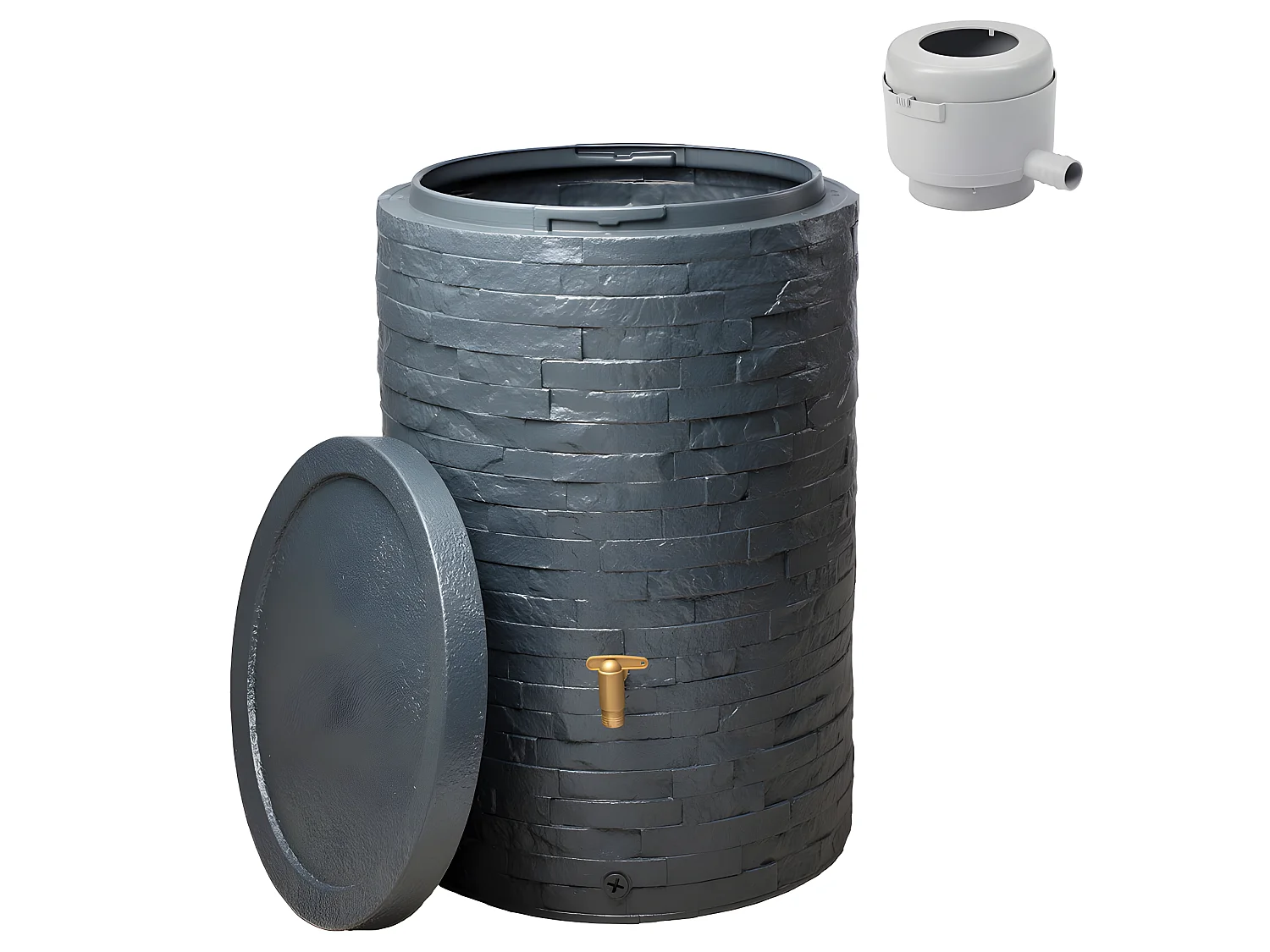 Récupérateur D'eau Arondo 250l - Gris