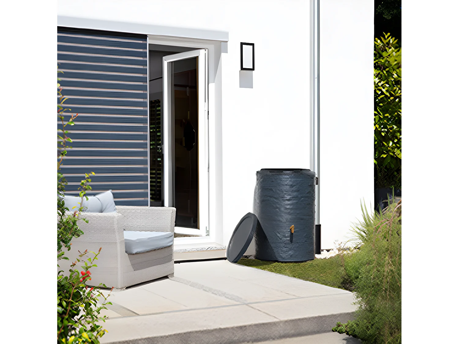 Récupérateur D'eau Arondo 250l - Gris