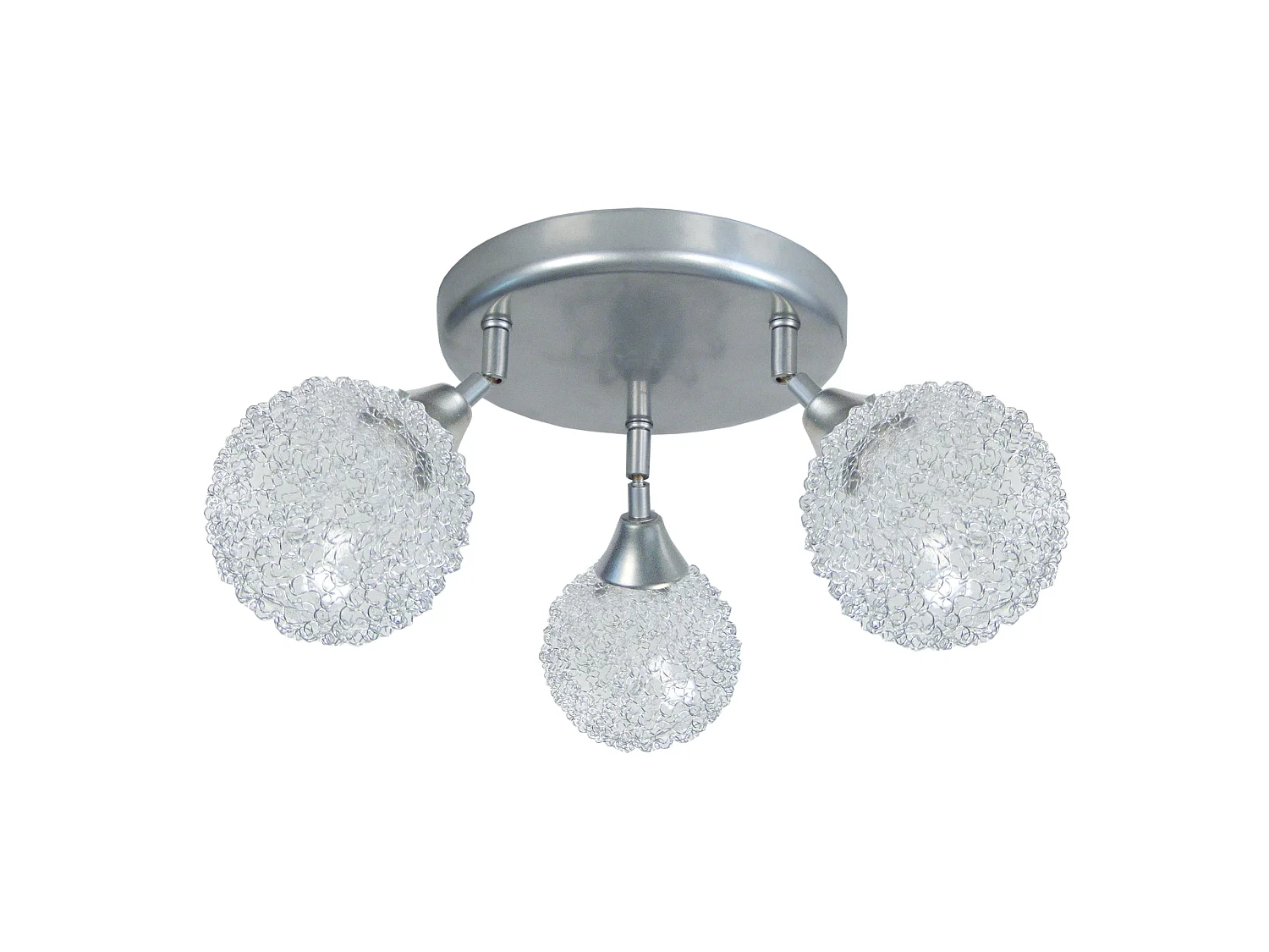 Plafonier TOSEL ACTUELLE vidro braço claro D40 x  H9  cm