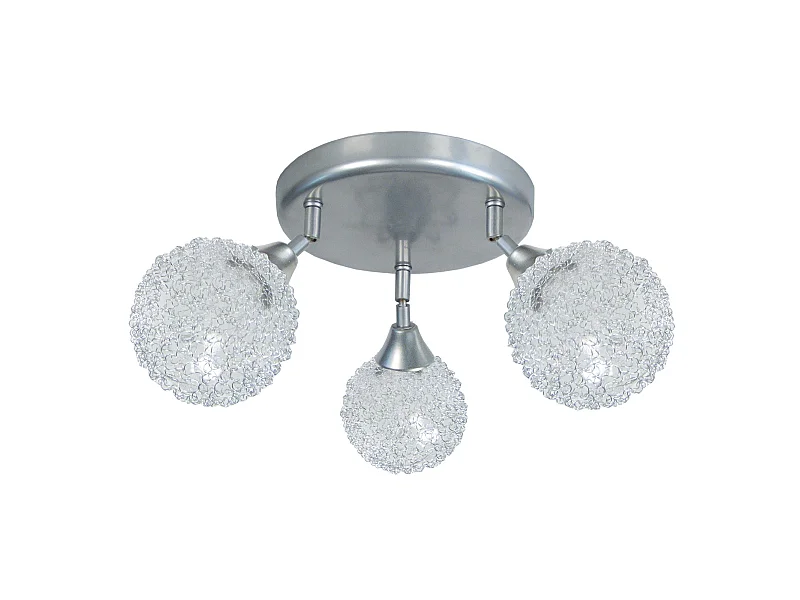 Plafonier TOSEL ACTUELLE vidro braço claro D40 x  H9  cm