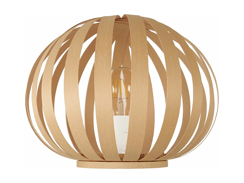 Abajur TOSEL BOIS CYLINDRE lâmpada decorativa cilindro amarelo D8 x  H21  cm