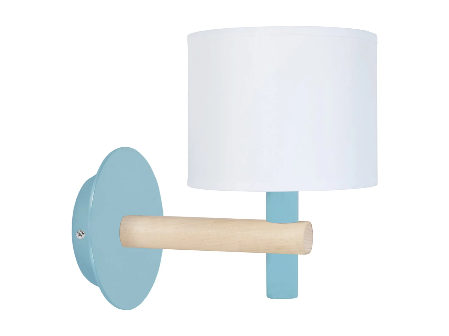 Applique d'Enfant TOSEL ,bois,Blanc   , H22xD21xP 14cm