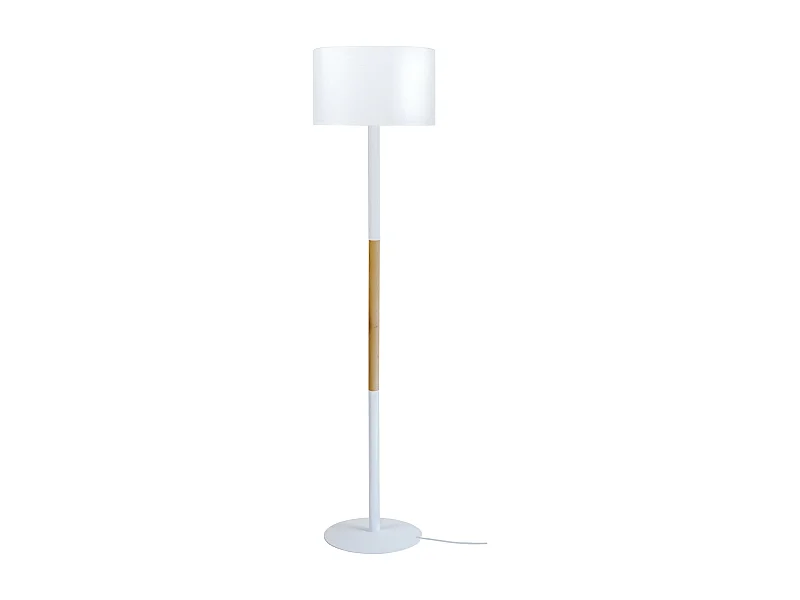 Lampadaire TOSEL ,bois,naturel, H155xD35xP 35cm