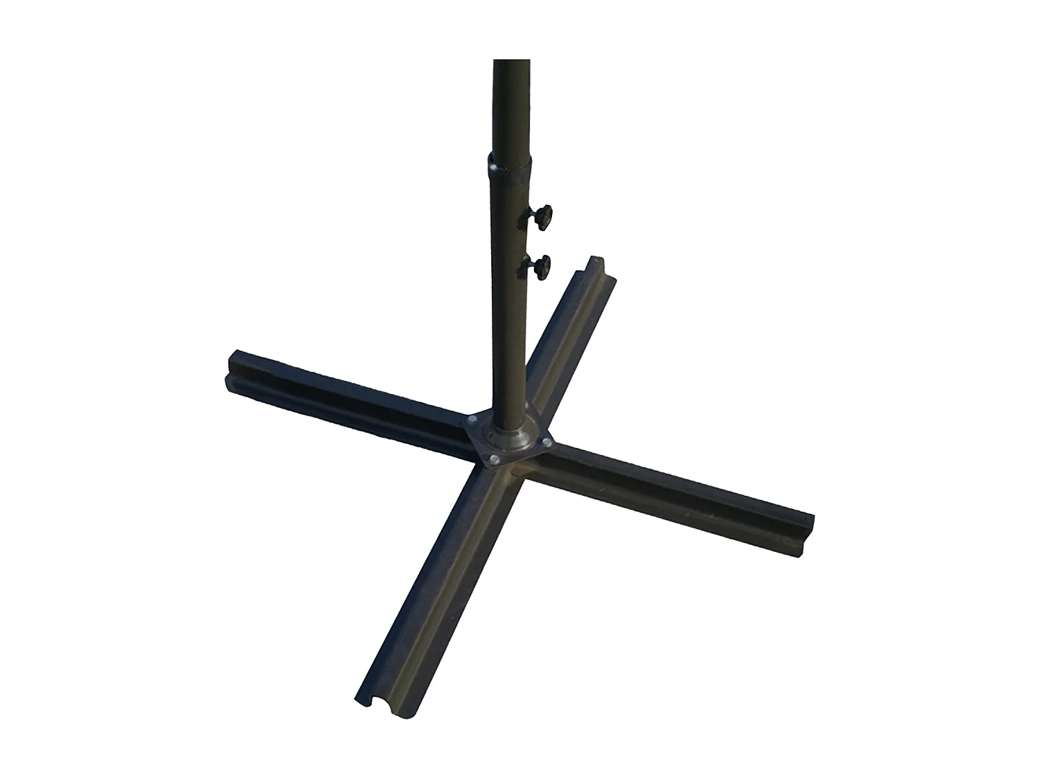 Parasol déporté OAHU rond 3,50m de diamètre terracotta + housse - HAPPY GARDEN