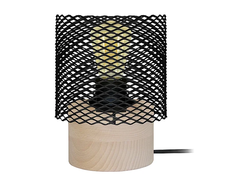 Lampe de Chevet TOSEL ,métal,Noir ,H19,5x D13,5xP13,5cm