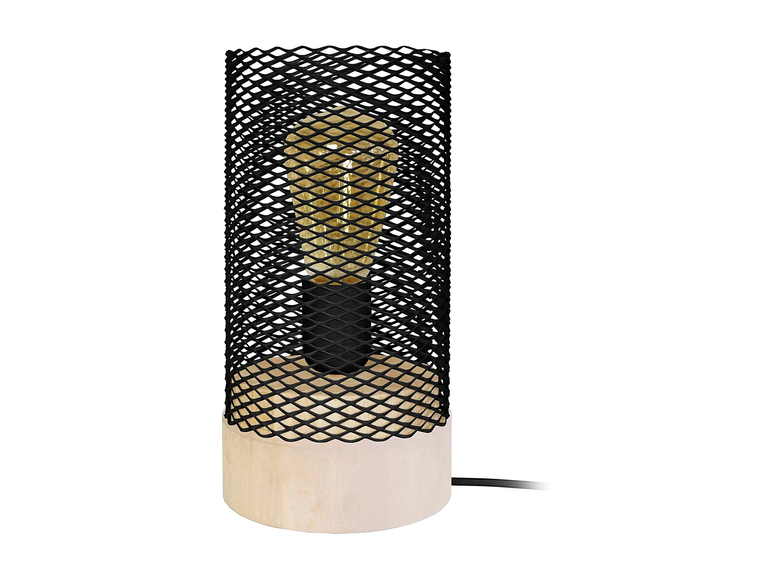 Lampe de Chevet TOSEL ,métal,naturel,H 25xD11x P 11cm