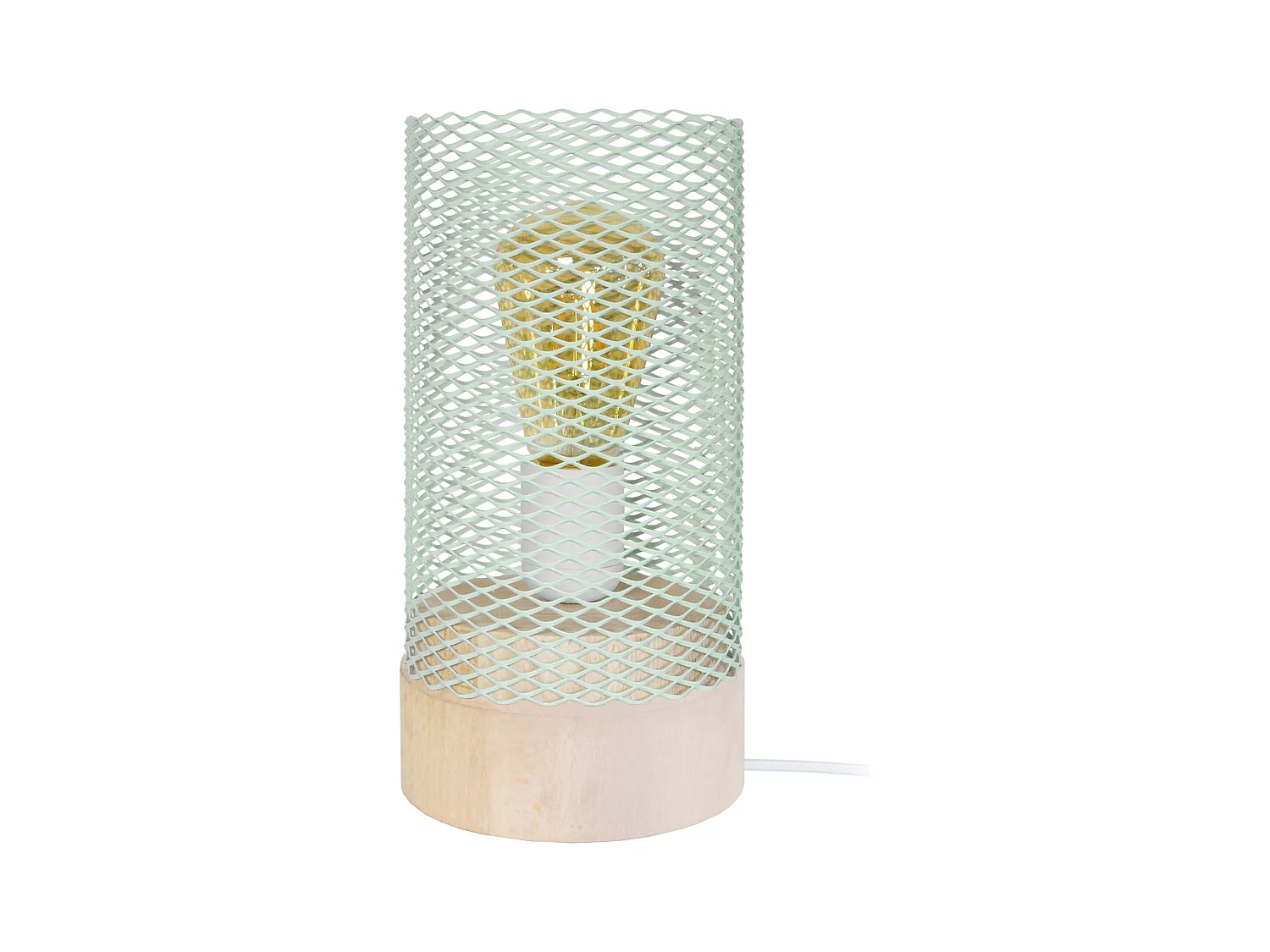 Lampe de Chevet TOSEL ,métal,naturel, H 25xD11xP11cm