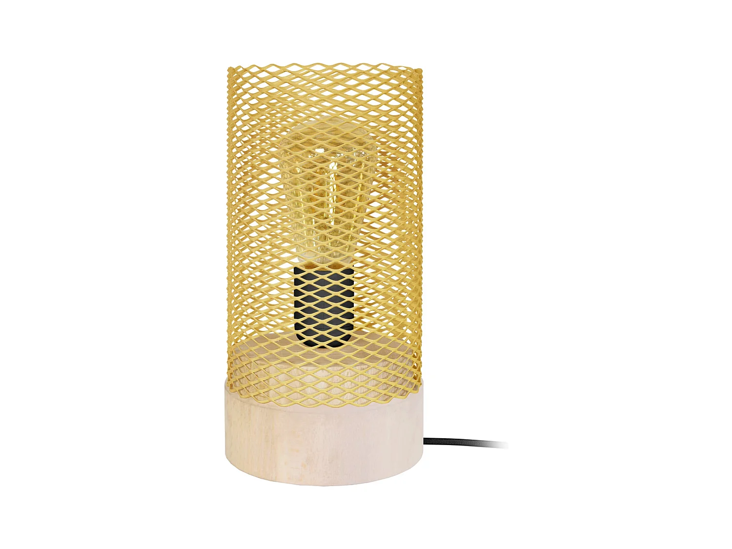Lampe de Chevet TOSEL ,métal,naturel,H25xD11xP11cm