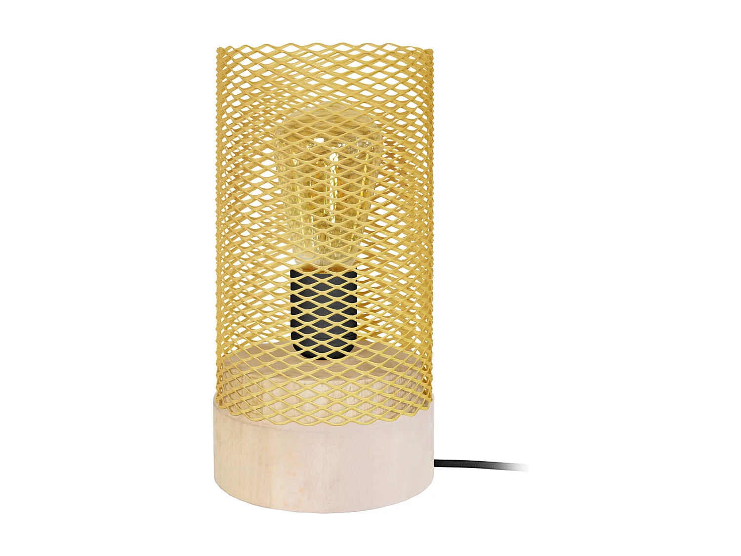 Lampe de Chevet TOSEL ,métal,naturel,H25xD11xP11cm