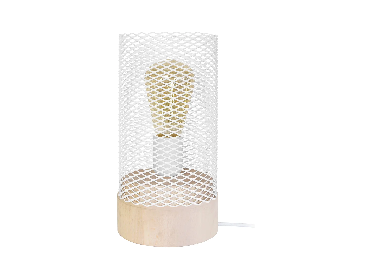 Lampe de Chevet TOSEL ,métal,naturel, H25xD11xP 11cm