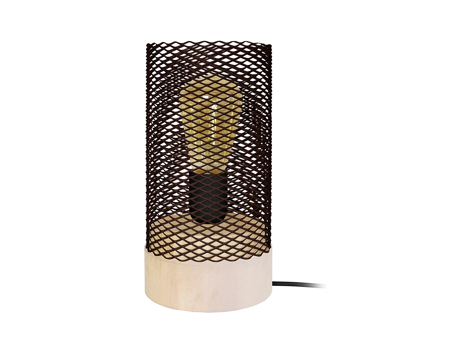 Lampe de Chevet TOSEL ,métal,naturel,H25xD11xP11cm