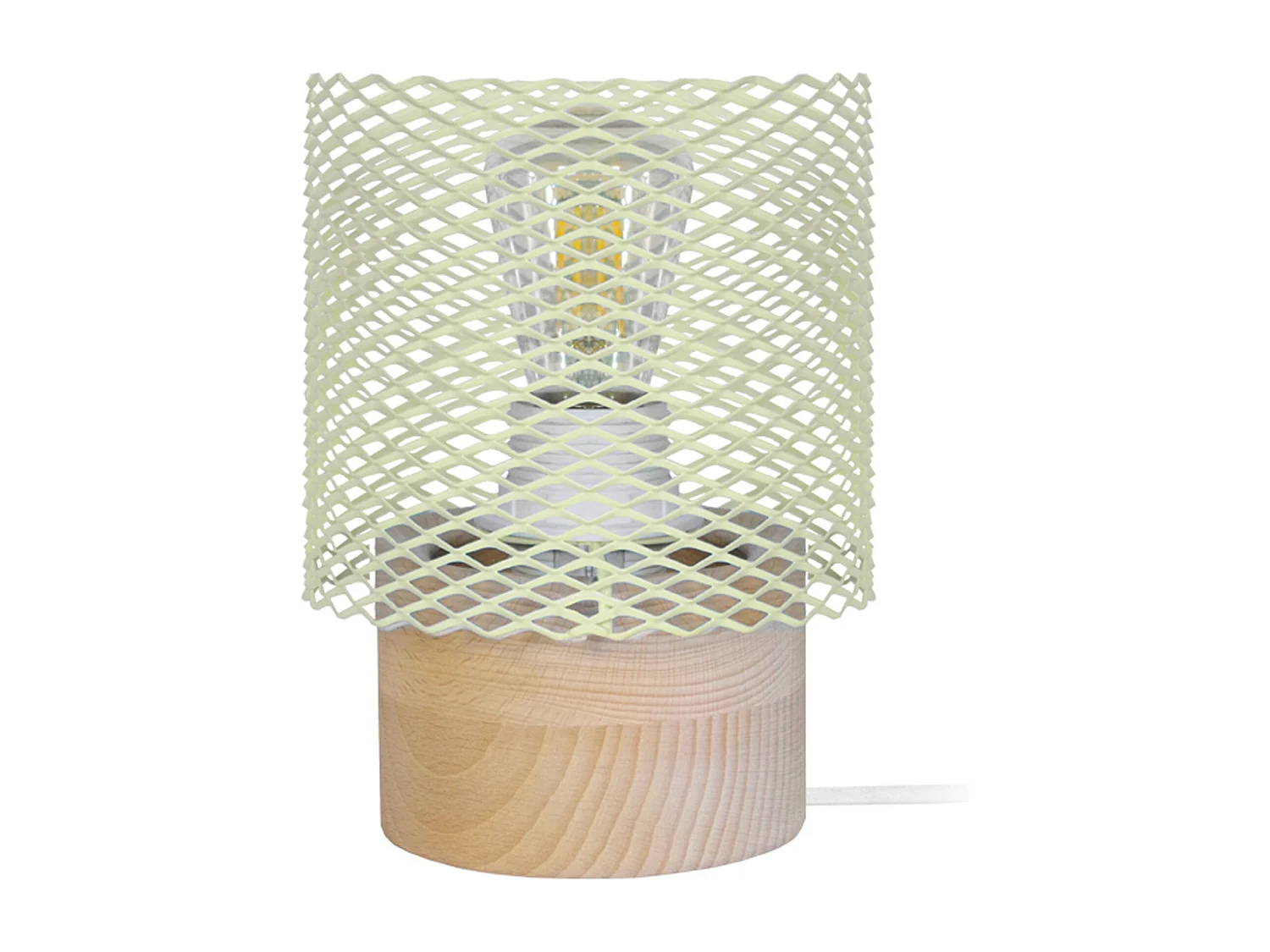 Lampe de Chevet TOSEL ,métal,naturel,H19,5xD13,5x P13,5cm