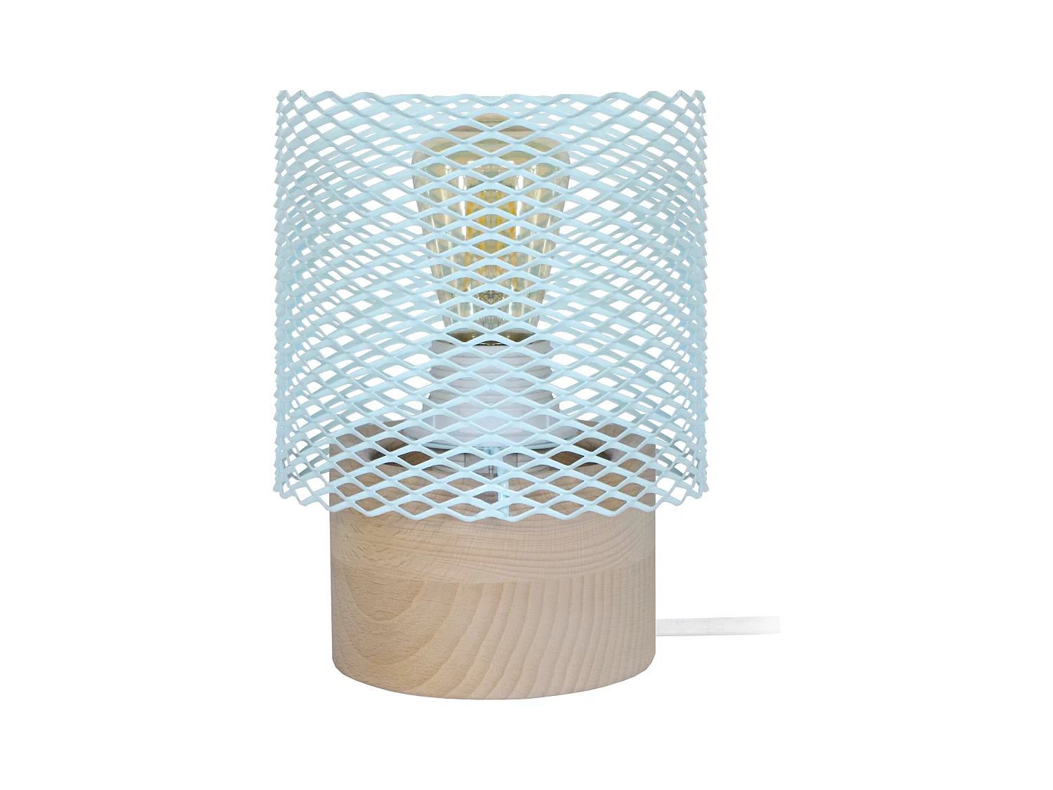 Lampe de Chevet TOSEL ,métal,naturel,H19,5xD13,5x P 13,5cm