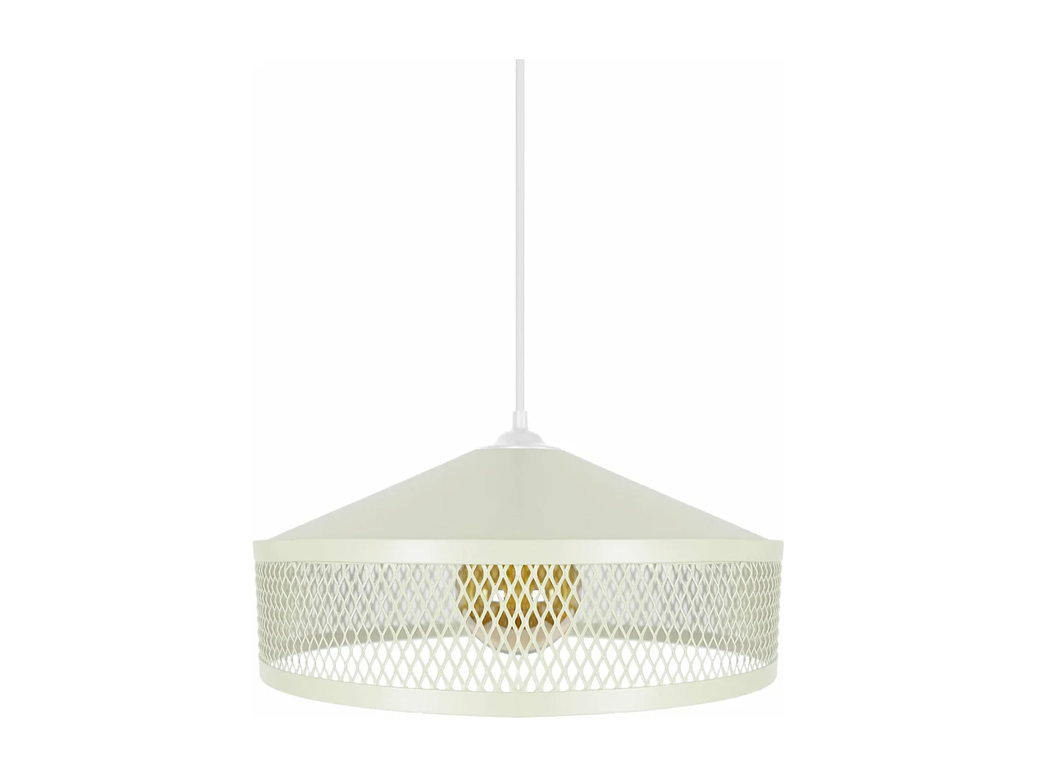 Suspensão TOSEL ADONIS metal cúpula Verde D33 x  H70  cm