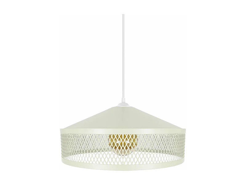 Suspension cone treillis métallique vert 70 cm.