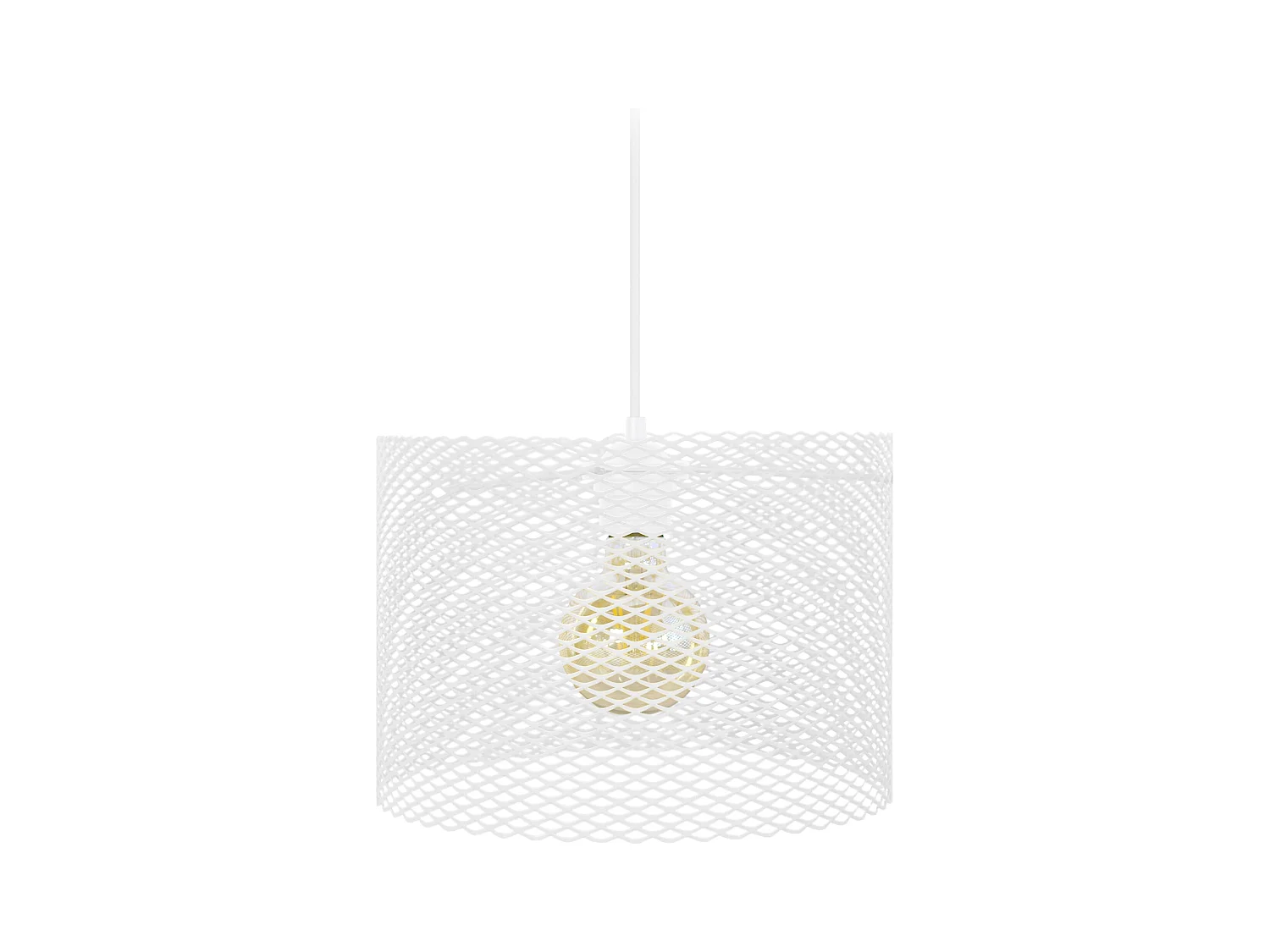 Suspension TOSEL ,métal,Blanc  ,H80xD30xP30cm
