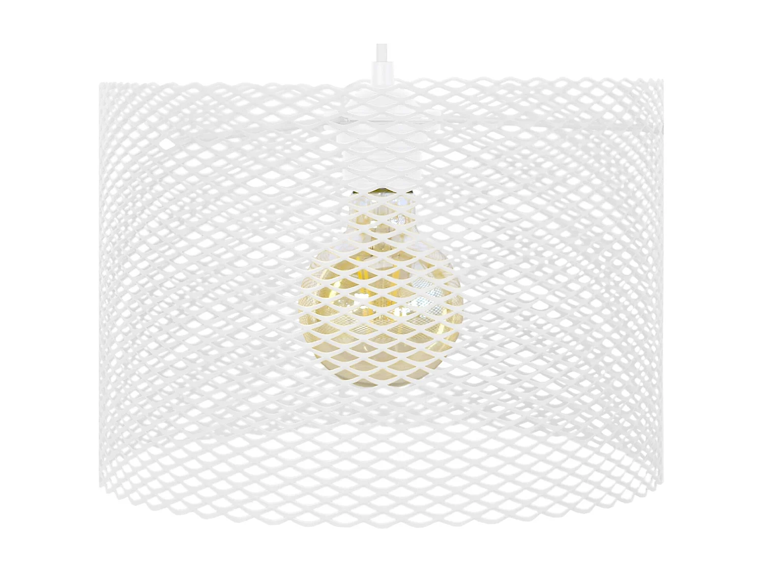 Suspension TOSEL ,métal,Blanc  ,H80xD30xP30cm