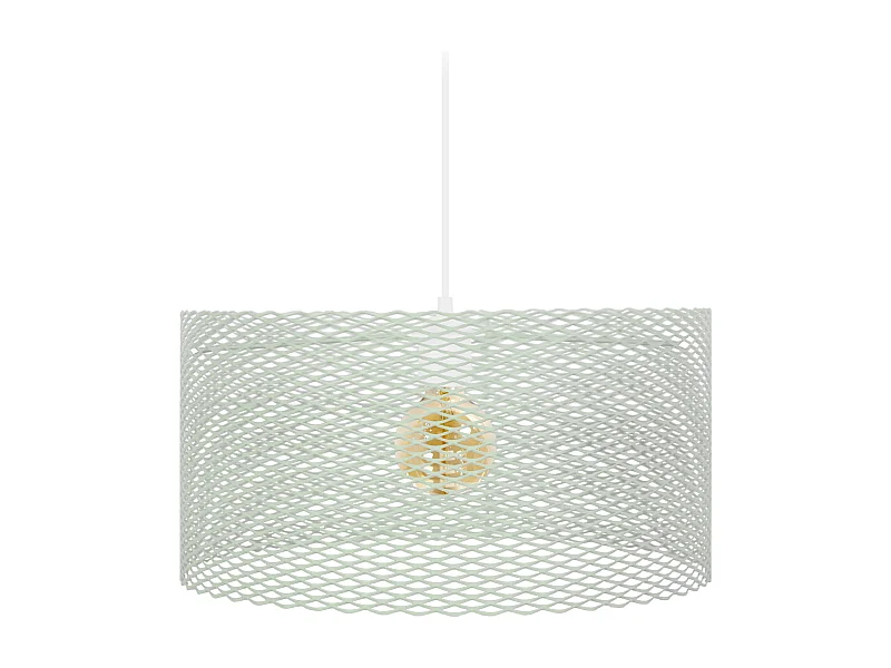 Suspensão TOSEL ADONIS metal cilindro luz verde D45 x  H84  cm