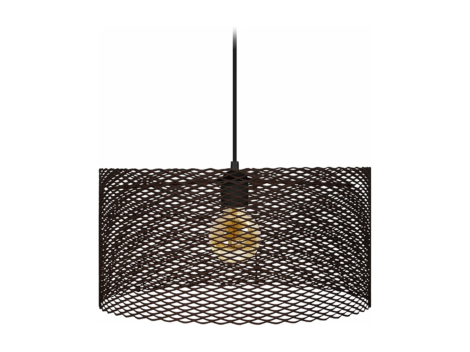 Suspensão TOSEL ADONIS metal cilindro castanho D45 x  H84  cm