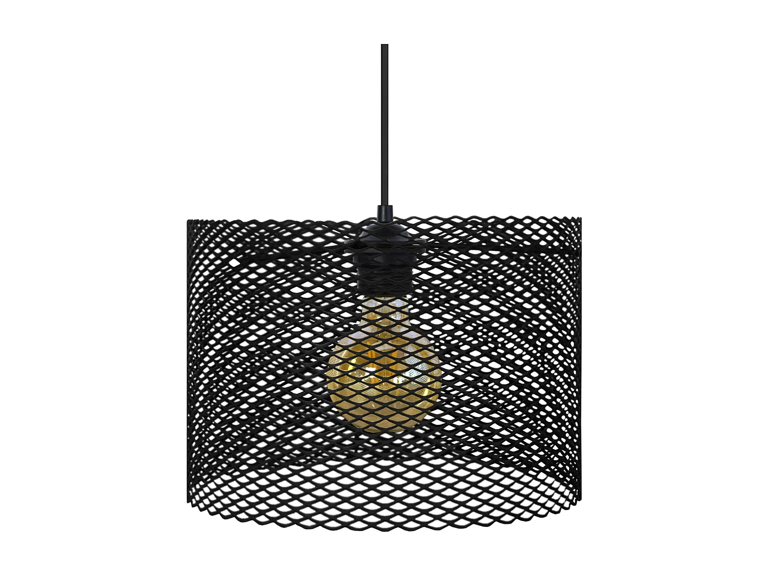 Suspension TOSEL ,métal,Noir ,H80xD30xP30cm