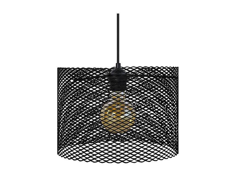 Suspension TOSEL ,métal,Noir ,H80xD30xP30cm