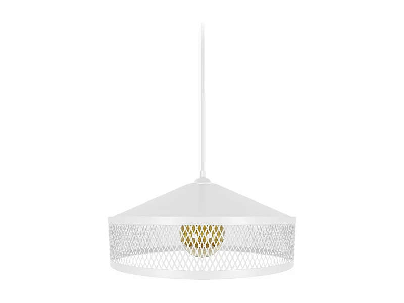 Suspensão TOSEL ADONIS metal cúpula marfim D33 x  H70  cm