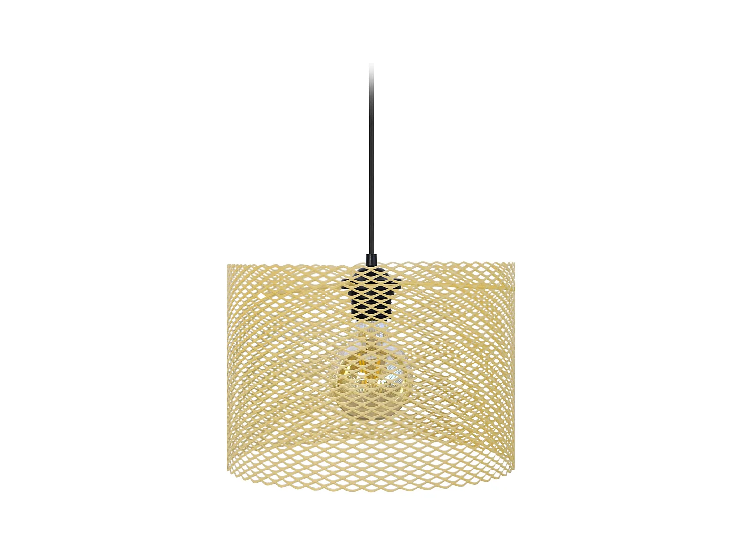 Suspension TOSEL ,métal,Jaune ,H80xD30xP30cm