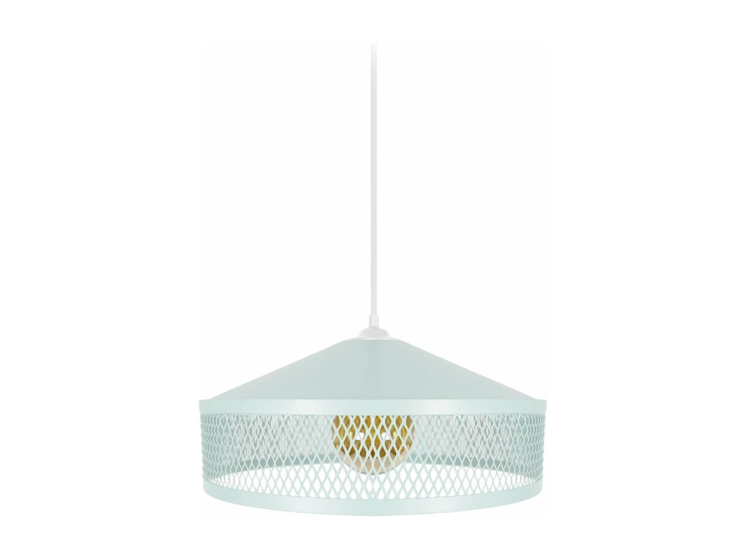 Suspensão TOSEL ADONIS metal cúpula azul D33 x  H70  cm