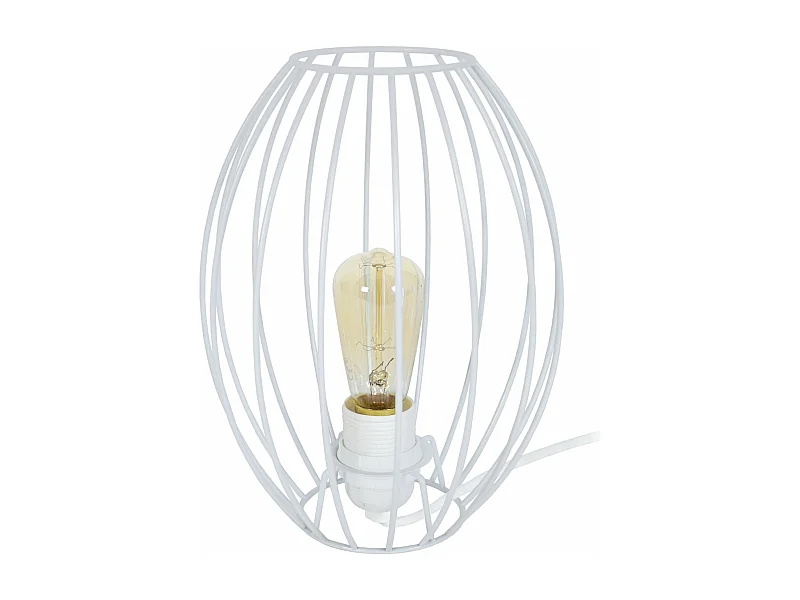 Candeeiro de mesa TOSEL OCTAÈDRE 20 metal geométrico cinza D20 x  H30  cm