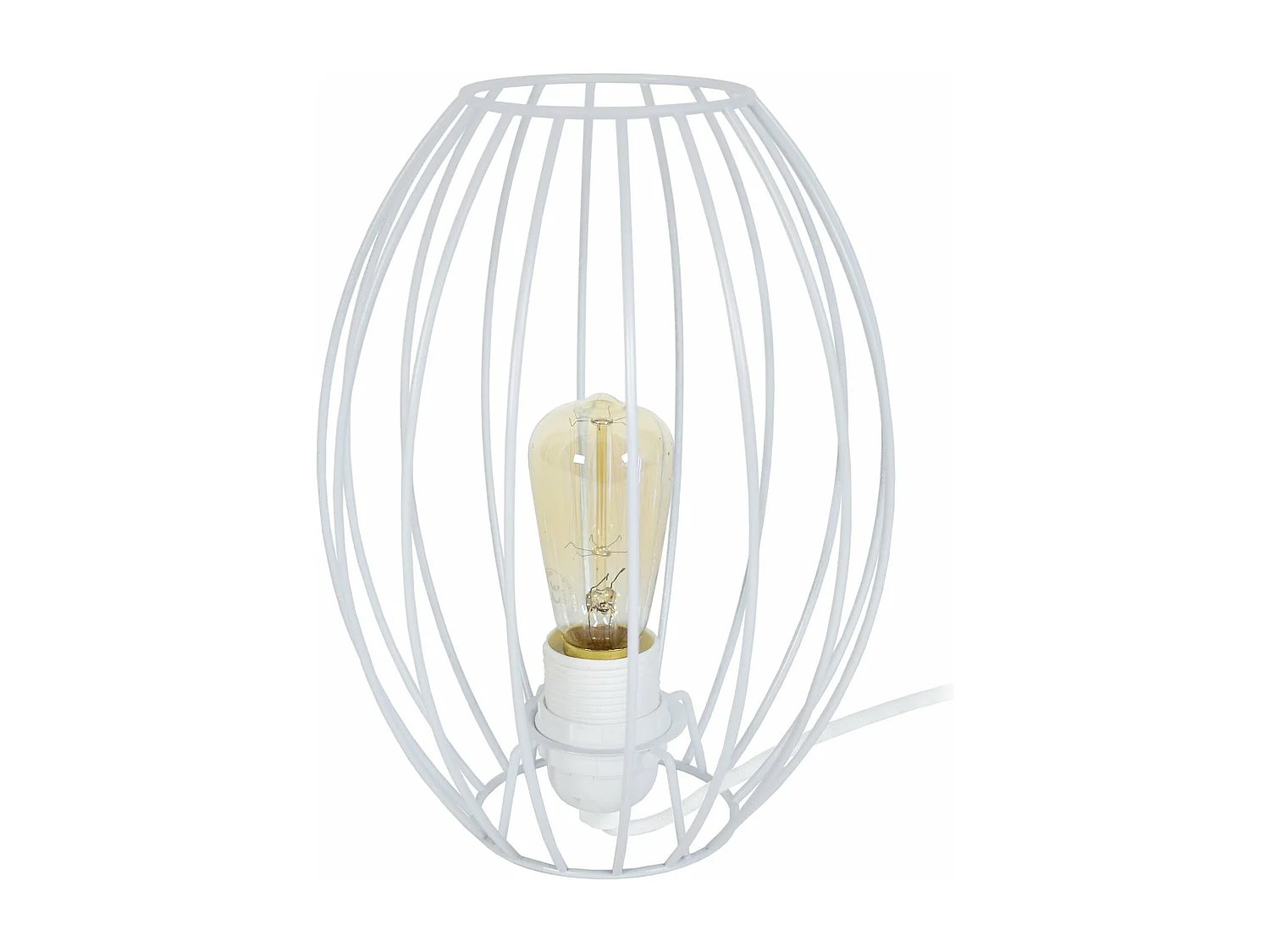 Candeeiro de mesa TOSEL OCTAÈDRE 20 metal geométrico cinza D20 x  H30  cm