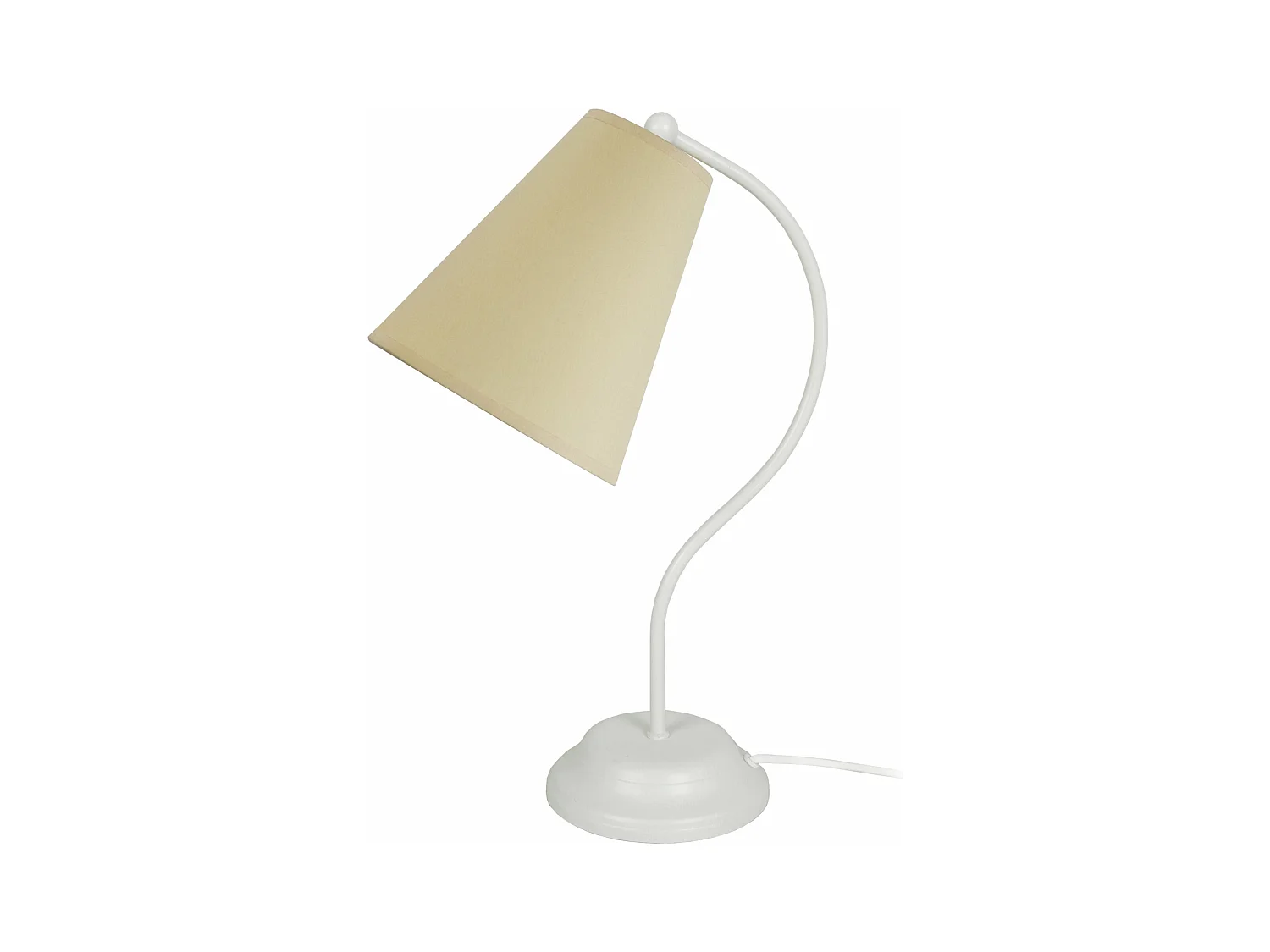 Lampe de chevet bras métal  bleu 44 cm.