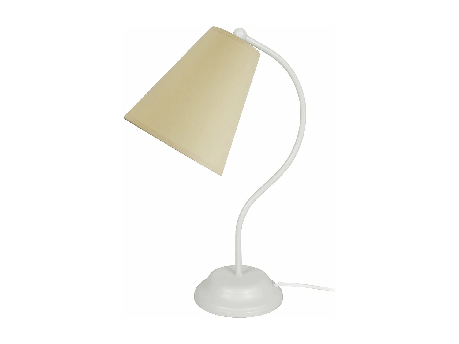 Lampe de chevet bras métal  bleu 44 cm.