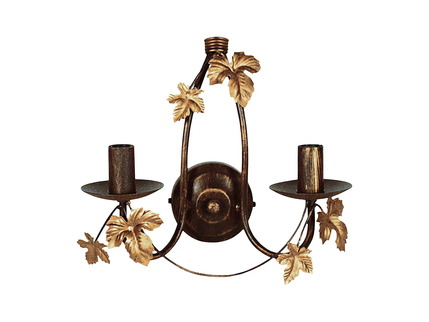 Applique TOSEL ,métal,Marron,H27xD33,5xP33,5cm