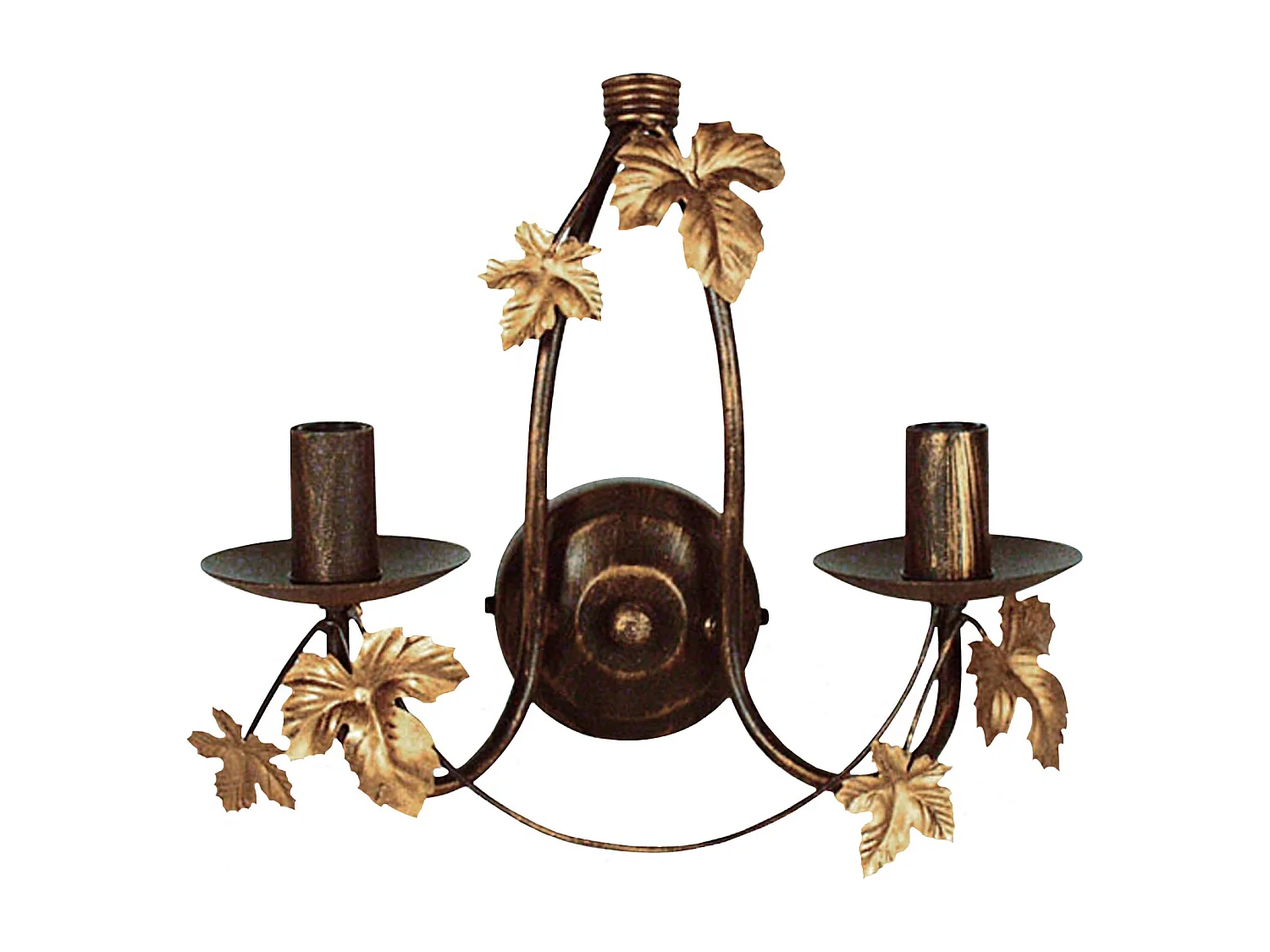 Applique TOSEL ,métal,Marron,H27xD33,5xP33,5cm