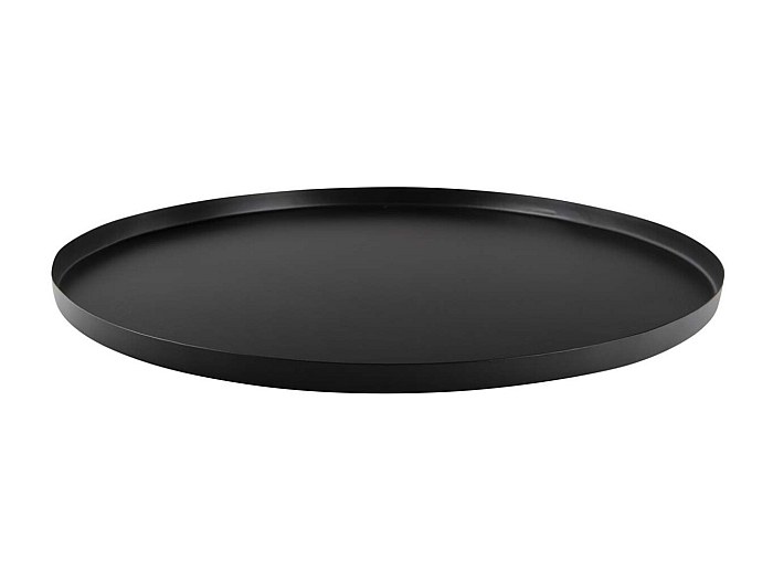 Vassoio Decorativo Oro Con Base Acrilica Nera - Porta Profumi, Gioielli, Centrotavola, Diametro 28cm - Foto 3