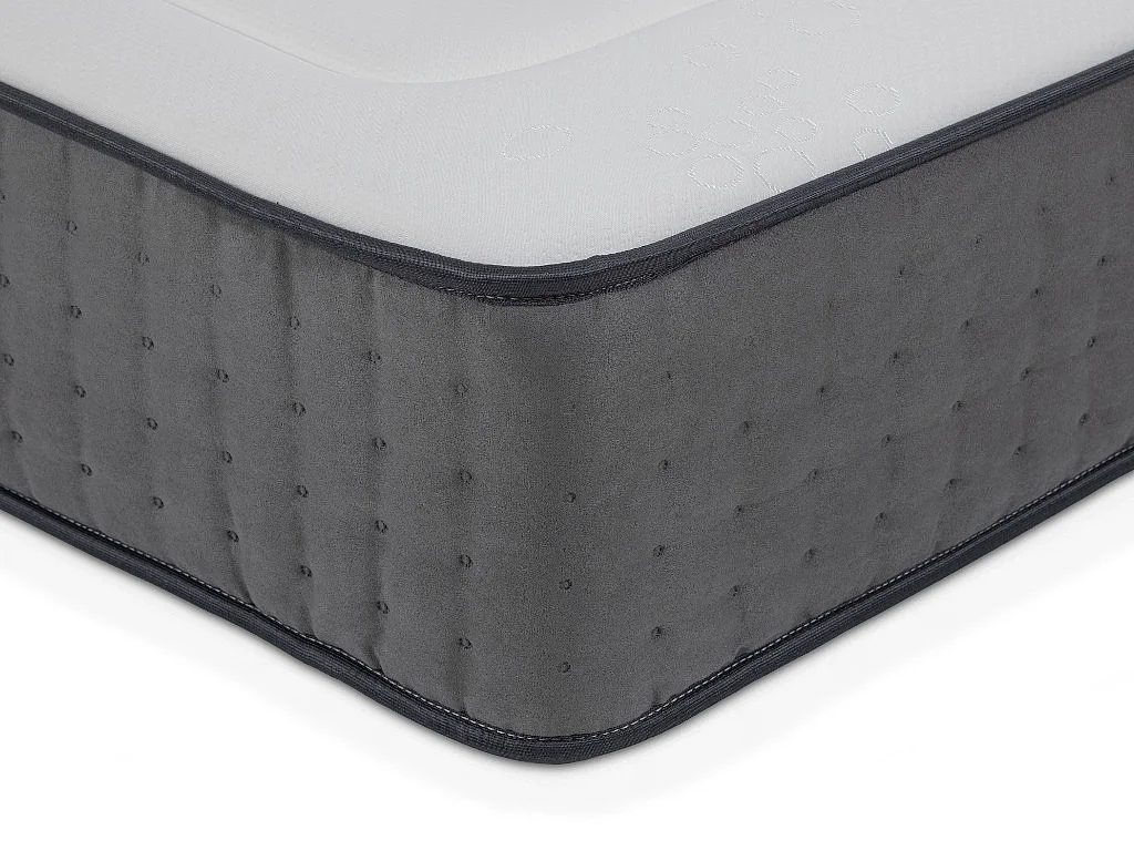 Ensemble sommier déco en kit + matelas ressorts ensachés accueil mémoire de forme ATLANTIDE de YSMÉE ép.27cm - 140 x 190 cm