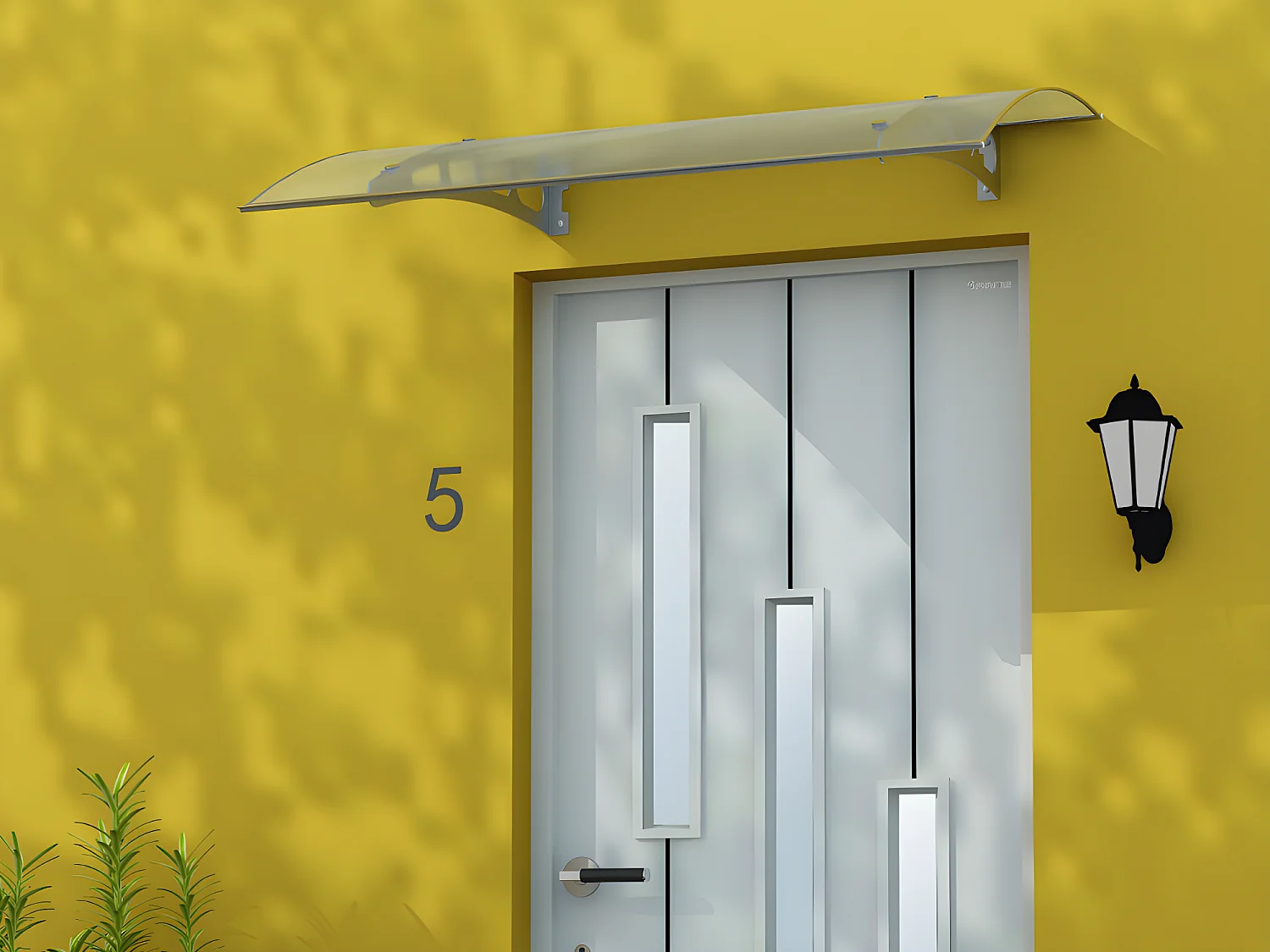 Vordach Aluminium NEONA - 120x90x15 cm