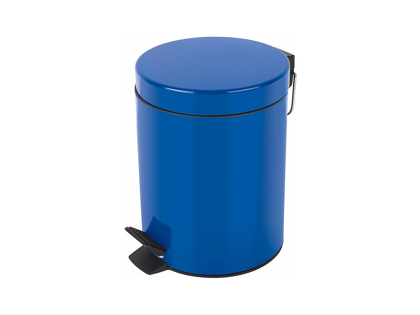 poubelle à pédale ø17 x 24,5 (3 litres), métal, bleu