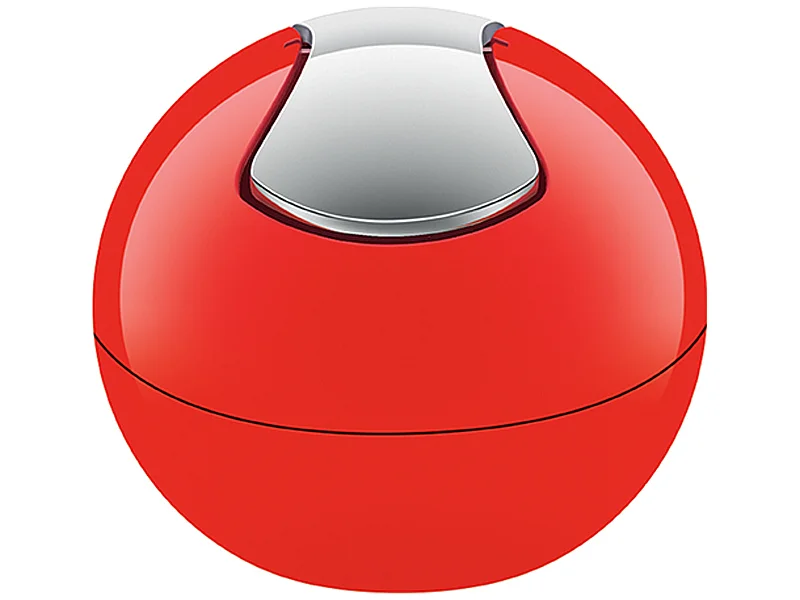 poubelle ø16 x 14 cm (1 litre), polystyrène, rouge