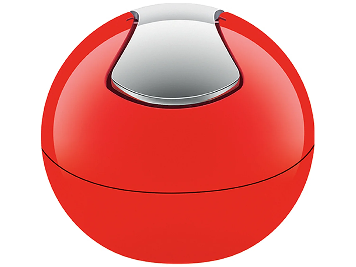 poubelle ø16 x 14 cm (1 litre), polystyrène, rouge