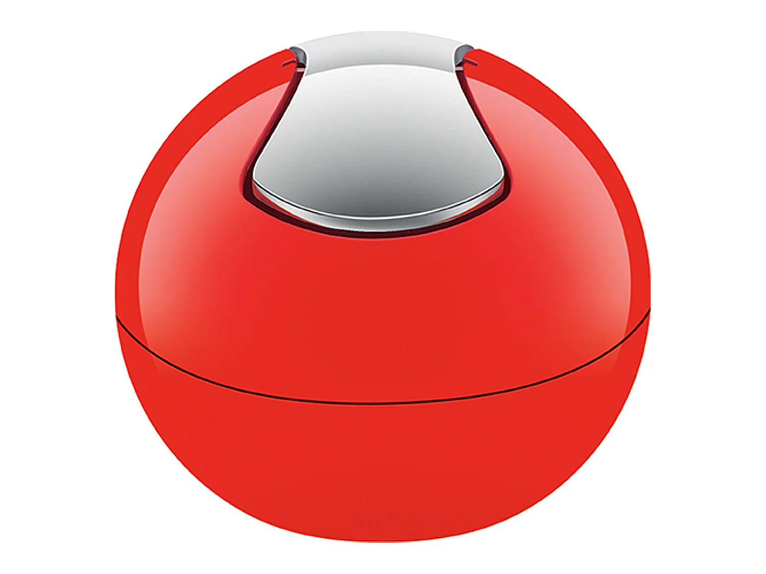 poubelle ø16 x 14 cm (1 litre), polystyrène, rouge
