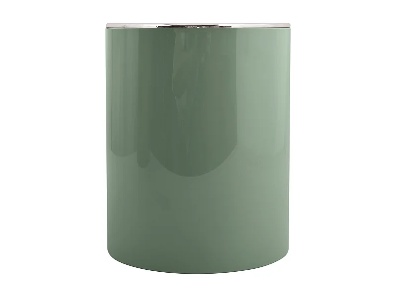 Poubelle plastique ronde ako 5,5l vert foncé