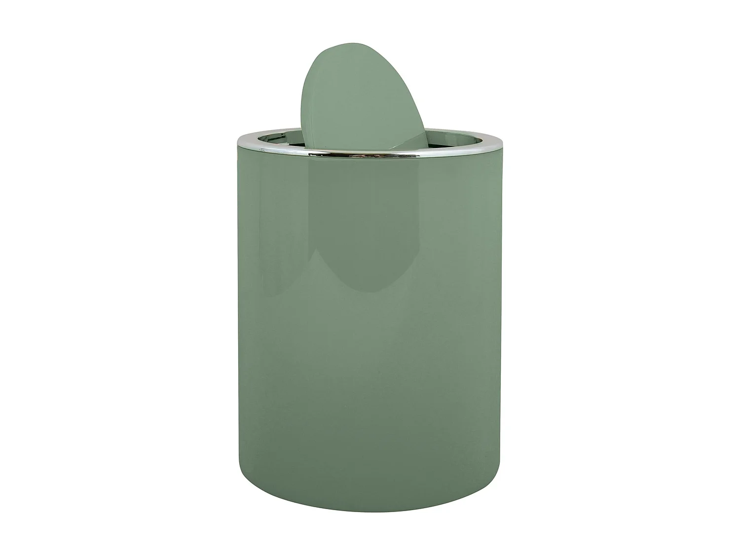 Poubelle plastique ronde ako 5,5l vert foncé