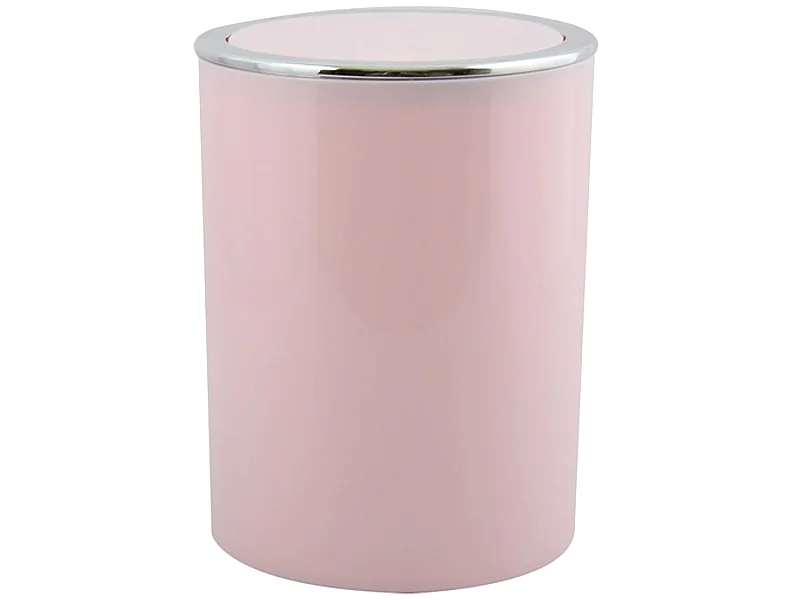 Poubelle de bureau msv "aspen" 6l plastique rose