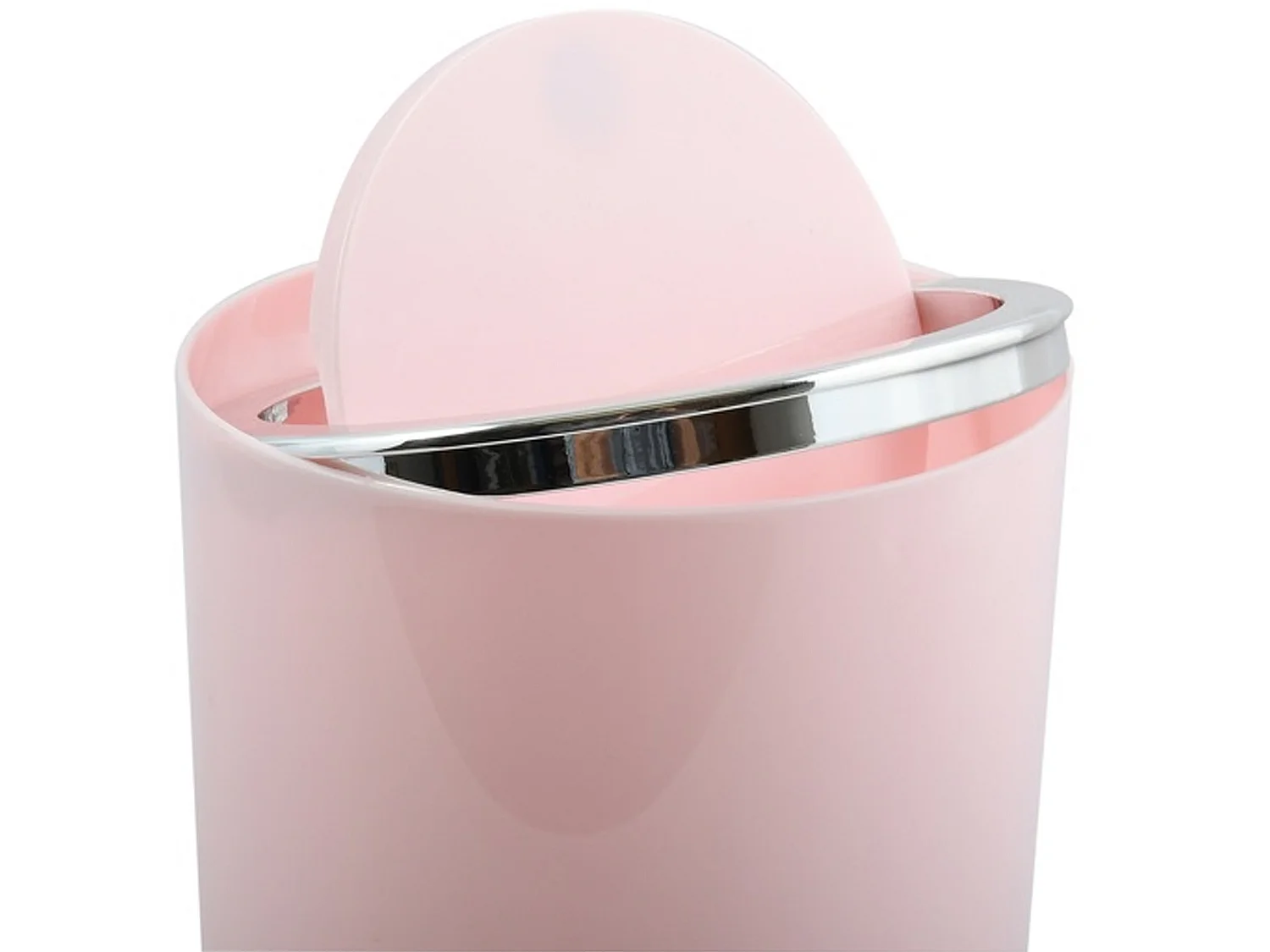 Poubelle de bureau msv "aspen" 6l plastique rose