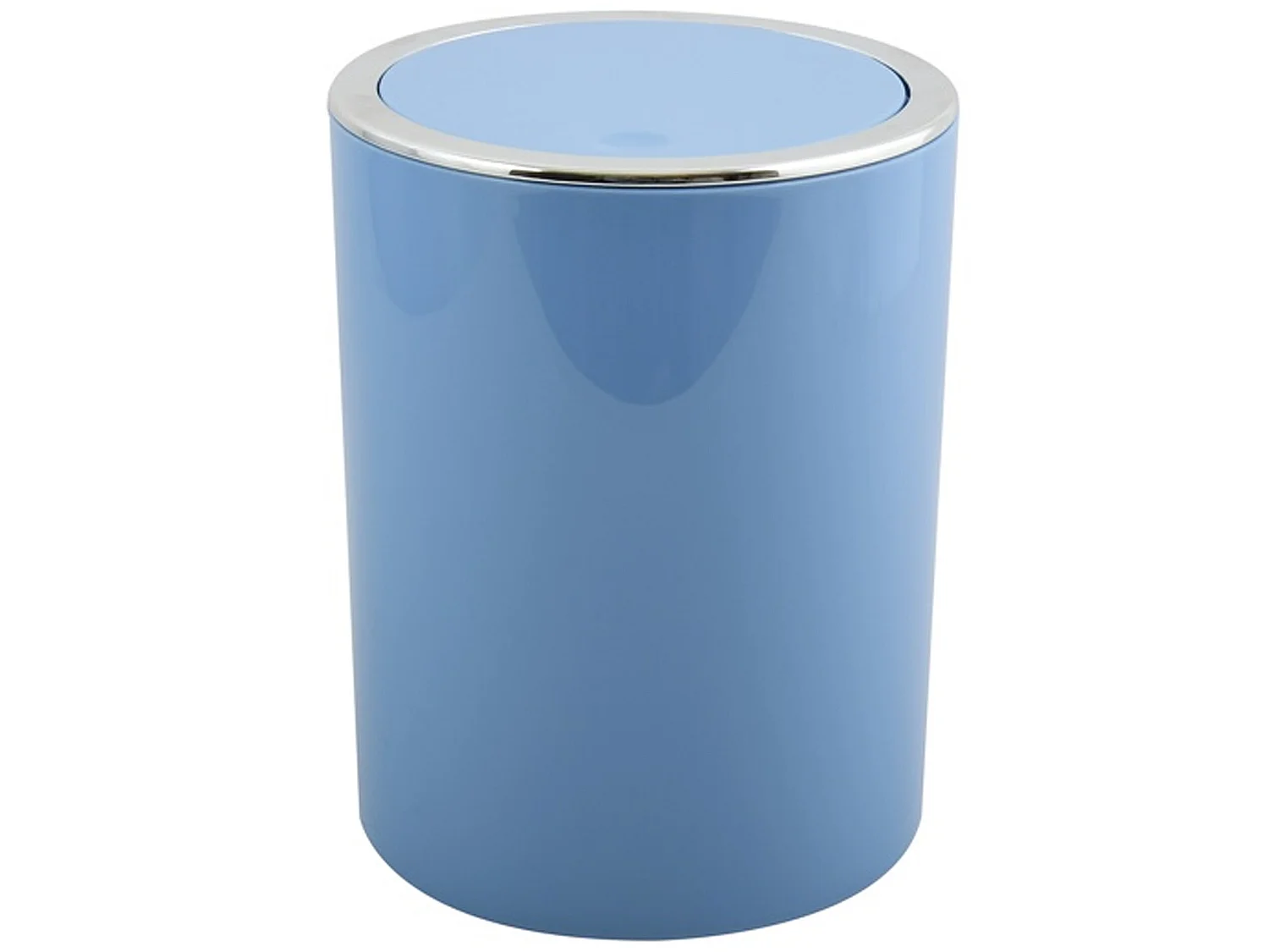 Poubelle msv 6l "kamaka" en plastique de couleur bleu pâle 20,7 x 22 x 28,1 cm