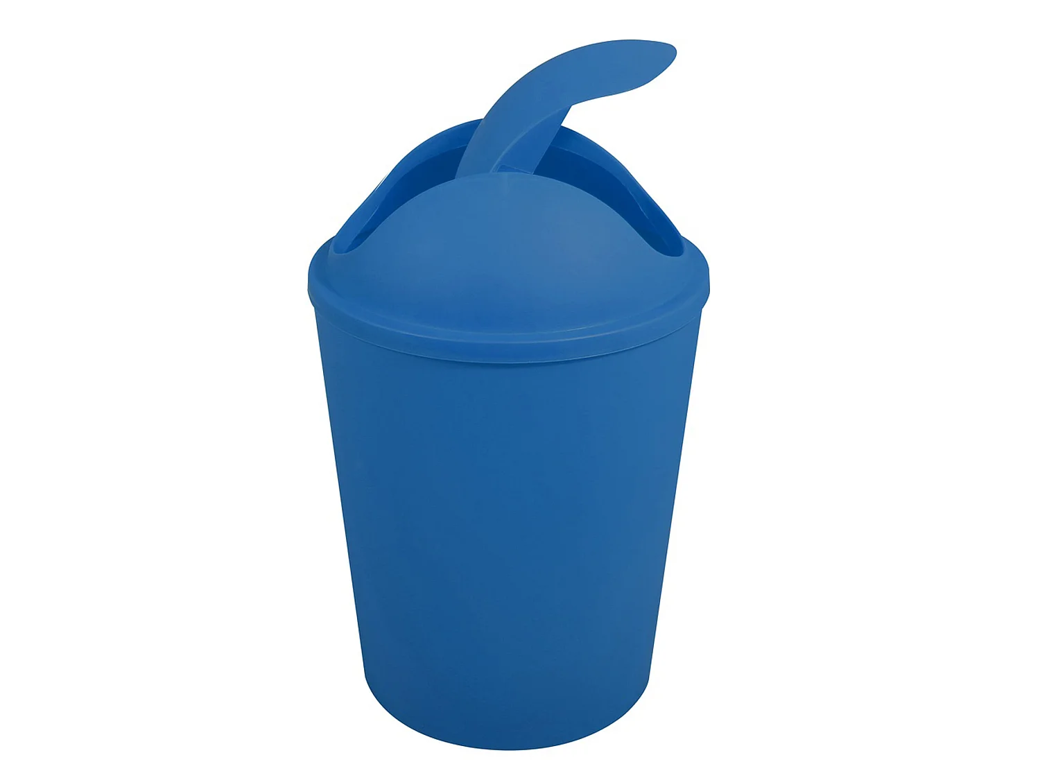 Poubelle  5,5l avec couvercle à charnière bleu marine