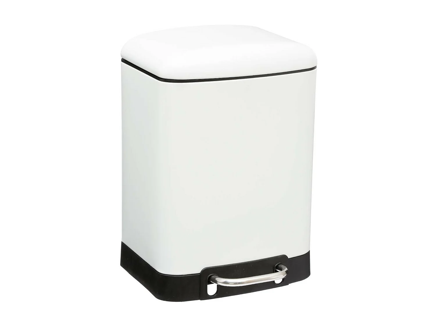 Poubelle à Pédale en Métal "Ariane" 6L Blanc