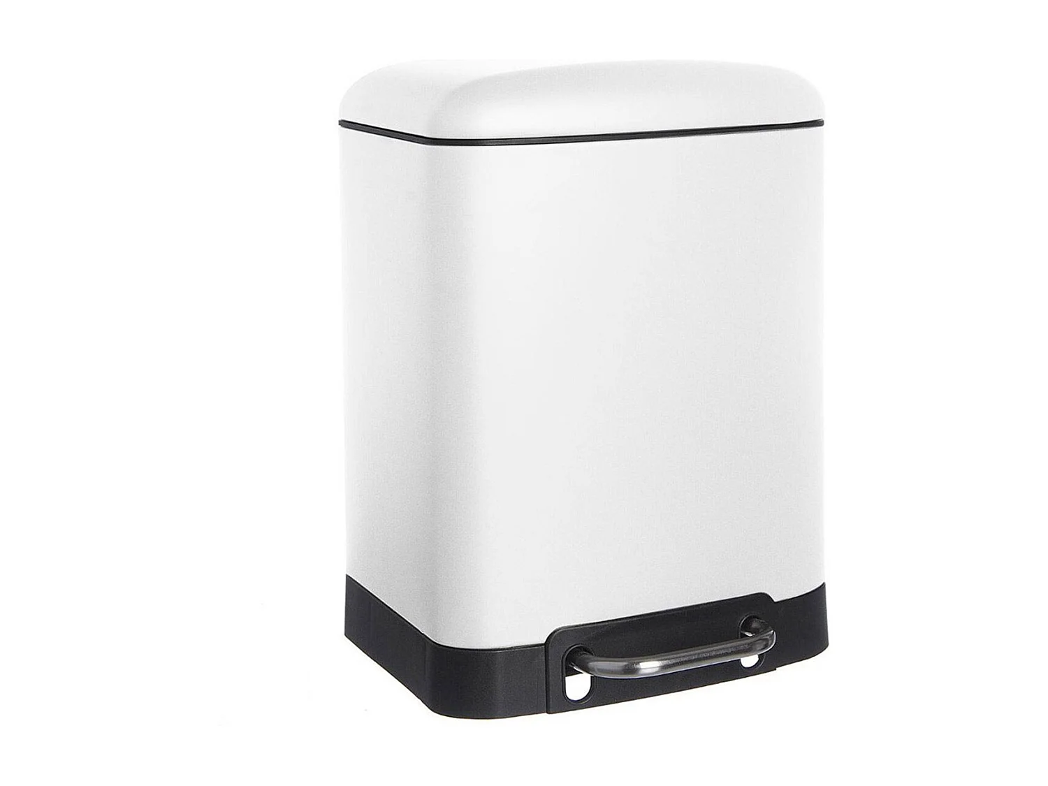 Poubelle à Pédale en Métal "Ariane" 6L Blanc