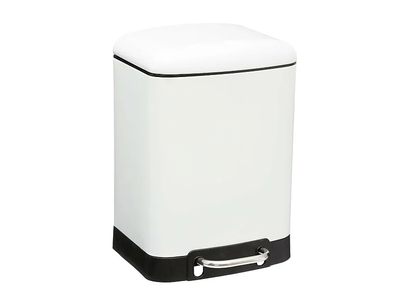 Poubelle à Pédale en Métal "Ariane" 6L Blanc